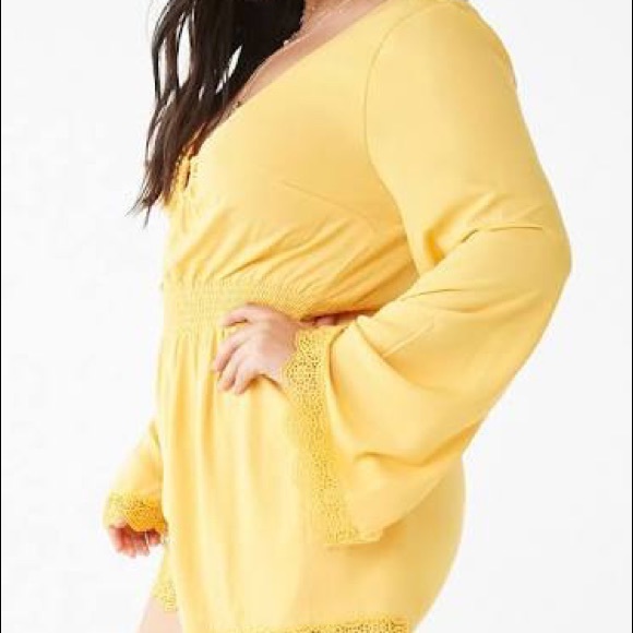 Yellow Boho Romper - Picture 2 of 9